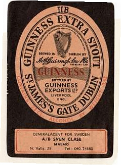 Guinness Label 15 Sweden